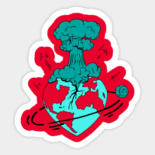 Turqred Atomic Heart Sticker